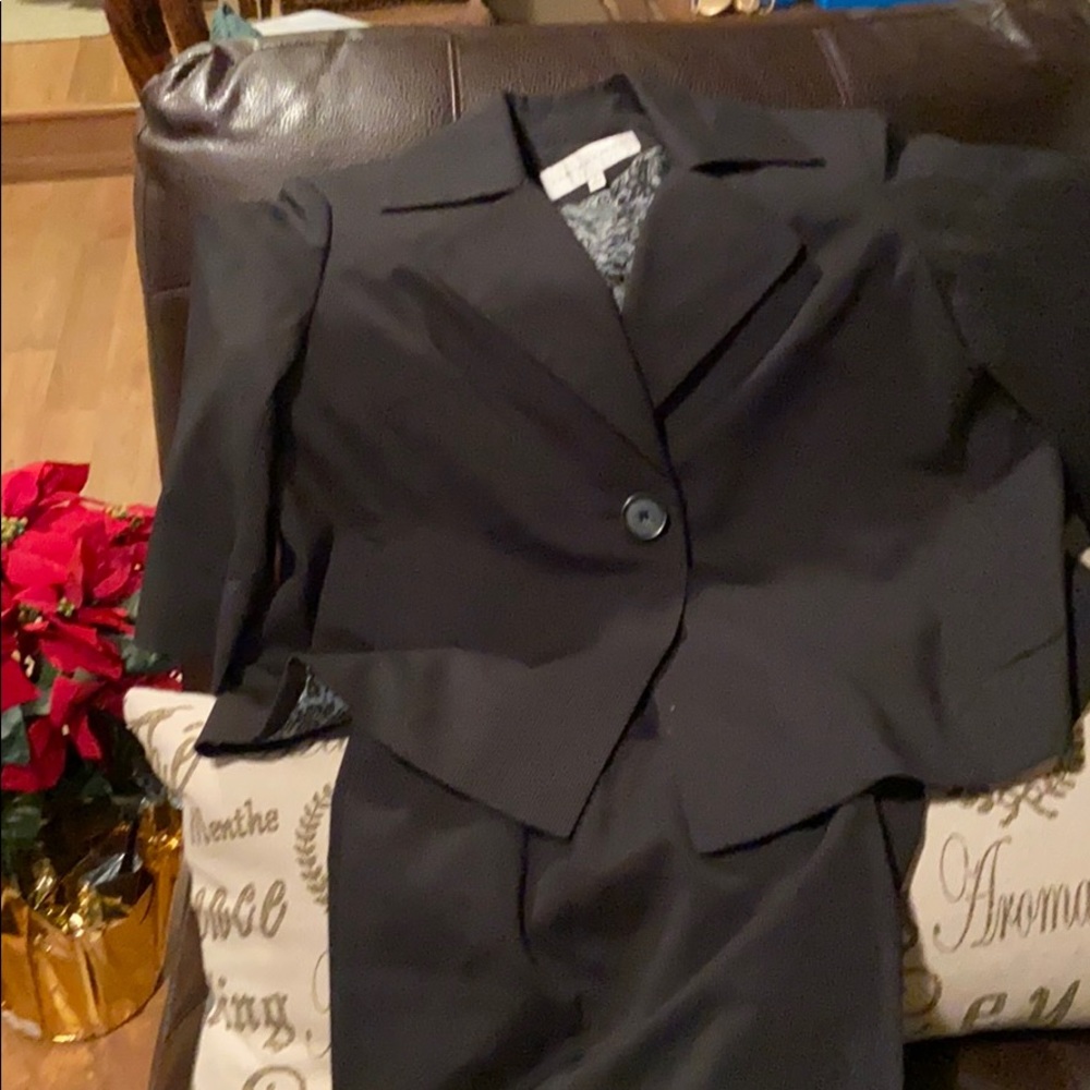 Jones ny navy lined pantsuit